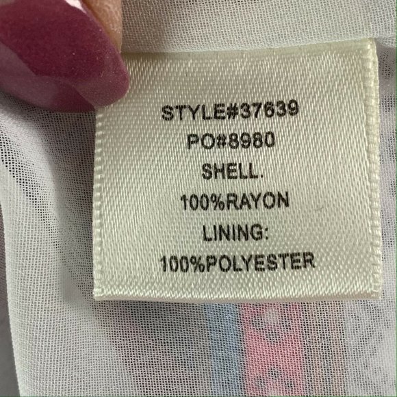 SKIES ARE BLUE ANTHROPOLOGIE  Size M Floral Blouse - Picture 5 of 6